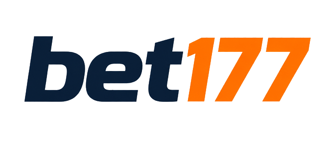 bet177 logo in coral pink style